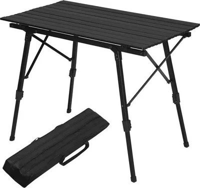 Image de Table pliante en aluminium pour le riz, réglable en hauteur, 90-72 cm