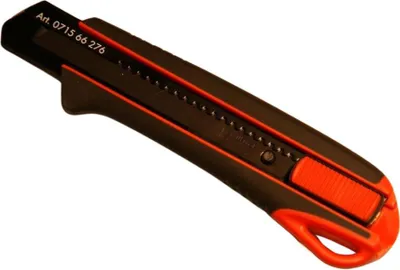 Produktbild von Würth Cuttermesser 25mm Extrem stabil rutschfester 2K Griff robuste Klingenführung  Universalmesser