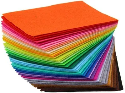 Immagine prodotto di Feltro artistico, confezione da 40 fogli - Materiale per lavori manuali - Tessuto di feltro per artigianato - Ideale per progetti artistici scolastici - Feltro colorato