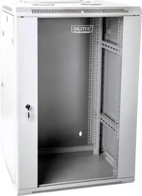Image de Digitus DN-WD19 18U/600, Armoire murale, 18U, 60 kg, Serrure, Gris clair