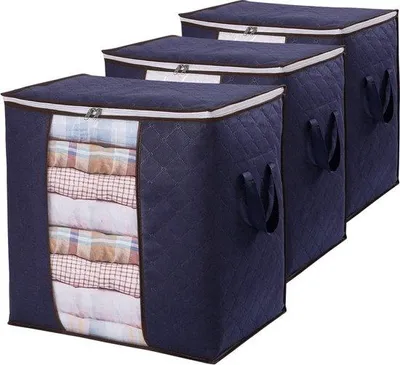 Produktbild von Famanu Aufbewahrungsbox Faltbare Aufbewahrungskisten - 3er Set, 50 x 36 x 50 cm