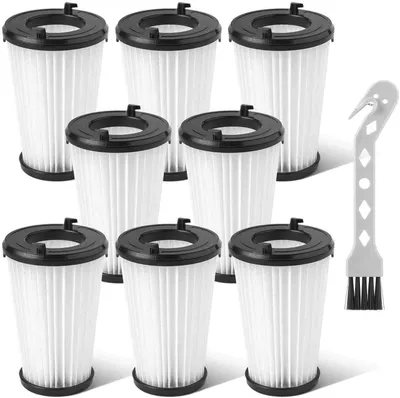 Image de TRANKIELO® - 8 filtres HEPA pour les modèles AEG CX7 et CX7-2 - Filtres de remplacement avec brosse de nettoyage