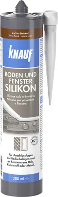 Produktbild von Knauf Boden- & Fenster Silikon 300 ml eiche dunkel