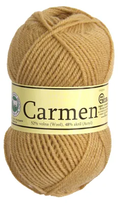 500g Strickgarn Carmen 52% Schurwolle Wolle Garn Strickwolle beige