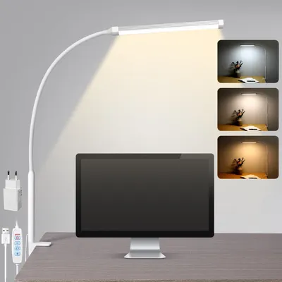 Obrázek produktu pro LED stolní lampa s klipsnou, flexibilní LED lampa na stůl
