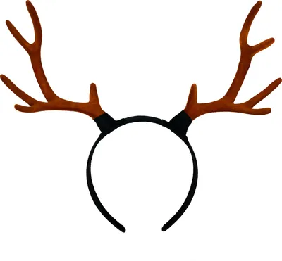 Produktbild von Oblique Unique Haarreifen Hirsch Reh Rentier Geweih groß Haarreif für Weihnachten Fasching Karneval Party - braun