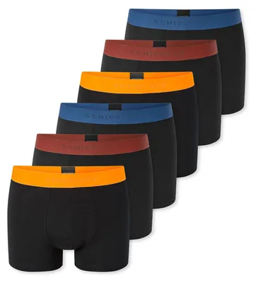Produktbild von Schiesser Herren Trunk 955 6-Pack schwarz,mehrfarbig1 - Größe 7