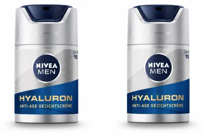 Productafbeelding van 2 x NIVEA MEN Anti-Aging gezichtscrème met SPF 15 - 50 ml - Voordeelverpakking - 2 stuks