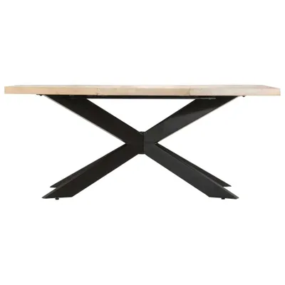 Immagine prodotto di Tavolo da Pranzo 180x90x76 cm in Massello di Mango Sbiancato