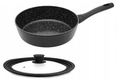 Produktbild von Gerlach Granitex Tiefe Pfanne Keramik 24 cm mit Deckel