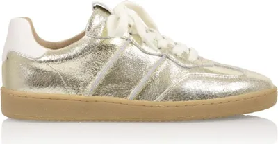 Produktbild von DWRS POONA Crackled Champagne/Off White – Damen-Sneaker – B11456-51