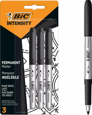 Obrázok produktu pre Popisovač BIC Intensity Permanent Fine čierny 1,8 mm 3 ks.