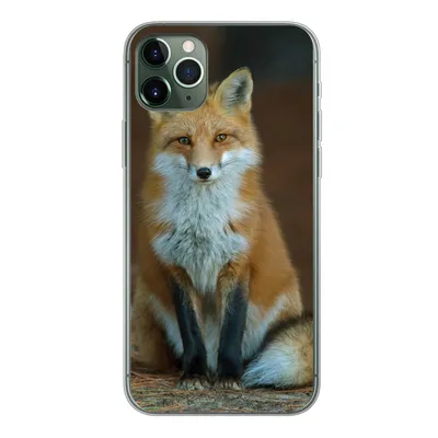 Produktbild von MuchoWow® Handyhülle Schutzhülle Hülle für iPhone 11 Pro Max Fuchs - Makro - Rot Silikon Softcase Handy Hülle - Schutz
