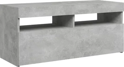 Produktbild von vidaXL TV-Möbel TV-Schrank mit LED-Leuchten Betongrau 90x35x40 cm
