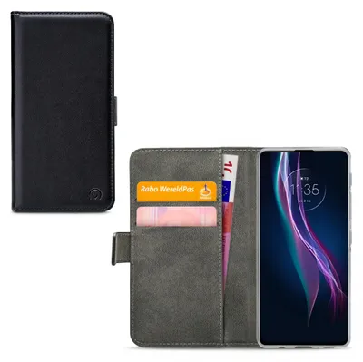 Immagine prodotto di Custodia per cellulare Mobilize Classic Gelly Wallet per Motorola One Fusion Plus - Custodia a conchiglia con portamonete - Nero