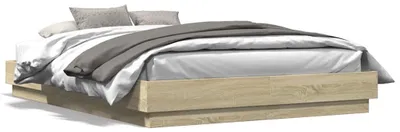 Produktbild von vidaXL Bettgestell Sonoma-Eiche 140x200 cm Holzwerkstoff