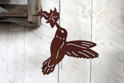 Produktbild von Gartenfigur Kolibri Edelrost
