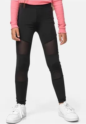 Obrázek produktu pro Dětské legíny Urban Classics Girls Tech Mesh Leggings black - 158/164