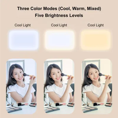 Zdjęcie produktu dla Przenośna lampa LED do selfie i wideokonferencji z uchwytem do smartfonów