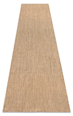 Image de Tapis, tapis de couloir SIZAL SION A5165A Mélange tissé à plat naturel beige 80x300 cm
