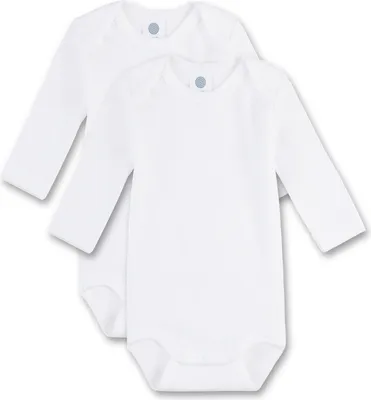 Produktbild von Sanetta Baby-Body langarm (Doppelpack) weiß 98