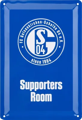 Produktbild von FC Schalke 04 S04 Blechschild Supporters Room