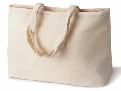 Produktbild von Allbag Große Baumwoll-Einkaufstasche 50x15x40cm Natur