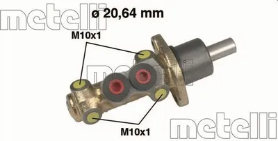 Produktbild von METELLI 05-0142 Bremszylinder Hauptbremszylinder für VW GOLF II (19E, 1G1) PASSAT Variant (3A5, 35I) SCIROCCO (53B) PASSAT (3A2, 35I) Jetta II
