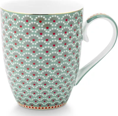 Produktbild von PIP STUDIO Blooming Tales Blue Henkelbecher Large 0,365l