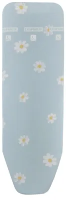 Produktbild von Leifheit 76180, Bügelbrettabdeckung, Baumwolle, Polyurethan, Hellblau, Muster, Blumenmuster, Rechteckig