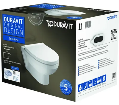 Produktbild von Duravit WC-Set, Duravit No.1, randlos, weiß, inkl. WC-Sitz mit Absenkautomatik, 1 Stk.