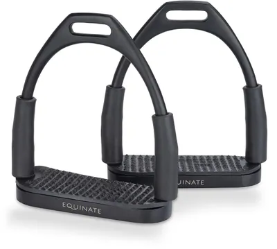 Produktbild von Equinate Sicherheitssteigbügel Oregon 10cm Schwarz Matt