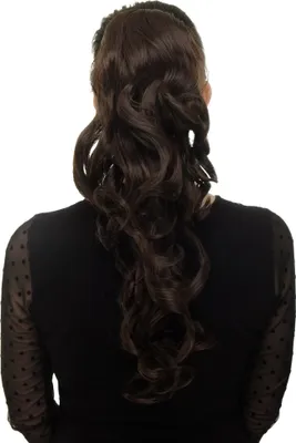 Produktbild von WIG ME UP Zopf, lockig, Gummizug, Mittelbraun WK03-6
