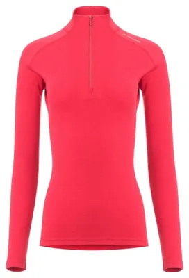 Produktbild von WarmWool Mock Neck W/ZIP Woman rot L - jester red