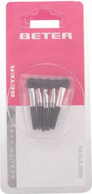 Produktbild von Beter 22019, Basislidschattenpinsel, Abgewinkelt, Synthetisch, Schwarz, 5 Stück(e)