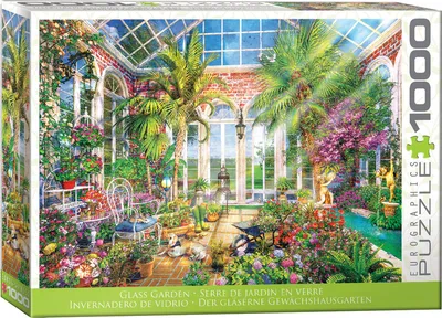 Produktbild von 1000 Teile Puzzle Der Gläserne Gewächshausgarten