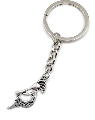 Immagine prodotto di Portachiavi Onwomania - "Flauti indiani Kokopelli" - portafortuna in metallo ideale come regalo, ad esempio per la migliore amica o la mamma