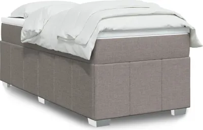 Produktbild von Hochwertig Boxspringbett mit Matratze Taupe 100x200 cm Stoff 3285453