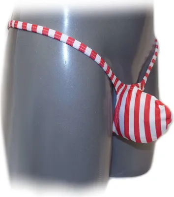 Produktbild von Weicher und atmungsaktiver Herren String Tanga mit stützendem Bulge Pouch