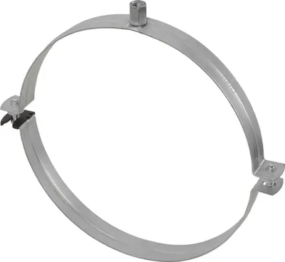 Produktbild von 2 Stück - Lüftungsrohrschelle 250 mm M8/M10 Schnellverschluss ohne Einlage : 250 mm ohne Einlage Größe: 250 mm ohne Einlage