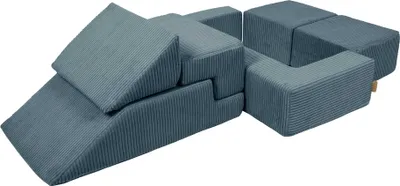 Image de Canapé modulaire pour enfants - Briques en mousse souple pour jouer, Bricks, Aesthetic, Turquoise