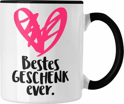 Produktbild von Trendation - Lustige Tasse für Frauen mit Spruch Geschenkidee Schwester Mama Tante Kaffeetasse Wichtelgeschenk (Schwarz)