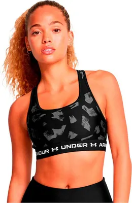 Produktbild von Damen-BH UNDER ARMOUR CROSSBACK MID PRINT 1361042-009 SCHWARZ Größe: XS