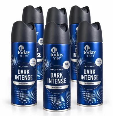 Produktbild von Today Men Deospray Dark Intense – 200 ml (6 Pack)