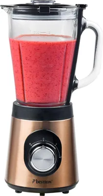 Produktbild von Bestron Standmixer, mit Puls-Funktion, 500 Watt, 1,5 Liter, Farbe: Kupfer