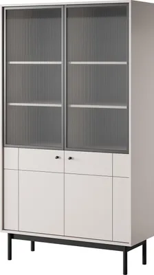 Zdjęcie produktu dla BETTSO Gablota przeszklona Gablota na wysokich nóżkach PANDA CASHMERE