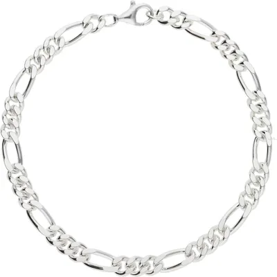 Produktbild von JuwelmaLux Armband Figaro diamantiert 925/000 Sterling Silber JL50-03-0059 21 cm