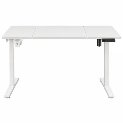 Obrázok produktu pre Stôl biely elektrický zvýšený 120x60 cm Nastavenie výšky 72-118 cm