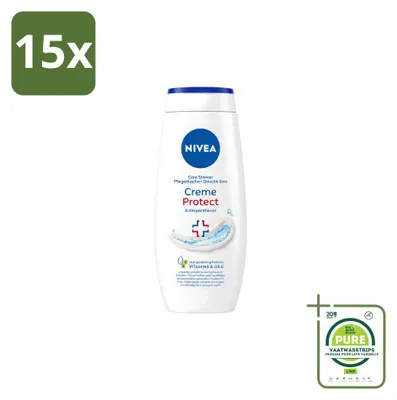 Produktbild von 15 x Nivea Protect Douchecrème - 250 ml - Großpackung - 15 Stücke