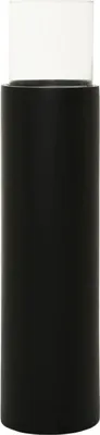 Produktbild von VIVANNO Windlicht Fiberglas CANDIRO Rund, Schwarz matt - 23x100 cm